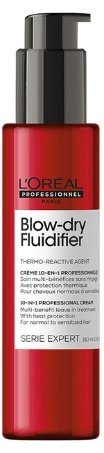 L'Oréal Professionnel Bezoplachový termoochranný krém s tvarovou pamětí Serie Expert Blow-Dry Fluidifier (Shape Memory Cream - Leave in) 150 ml