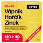 WALMARK Vápnik Horčík Zinok Osteo 140 + 40 tabliet NAVYŠE