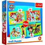 Puzzle Šťastný tým Tlapková Patrola 4v1