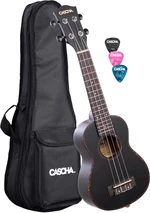 Cascha HH 2262 Premium Szoprán ukulele Fekete