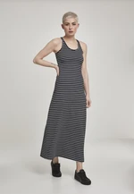 Women's long dress Racer Back Black/white