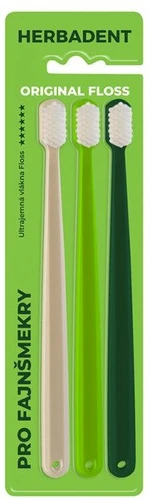 HERBADENT Original FLOSS Tripplepack zubní kartáček, ultra jemná kónická vlákna 3 ks HERBADENT Original FLOSS Tripplepack zubní kartáček, ultra jemná kónická vlákna 3 ks