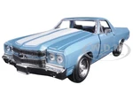 1970 Chevrolet El Camino SS Blue 1/25 Diecast Model Car by New Ray