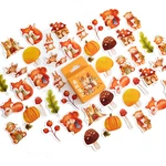 46 Pcs Cute Stickers Autumn Scenery Kawaii Label Sticker For Scrapbooking Journal Diary Decoration Diy Retro Stationery