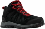 Columbia Men's Redmond III Mid Waterproof Shoe Black/Mountain Red 41,5 Chaussures outdoor hommes