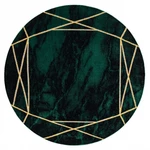 Kusový koberec Emerald 1022 green and gold kruh-200x200 (průměr) kruh