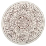 Kusový koberec Twin-Wendeteppiche 103102 creme terra-200x200 (průměr) kruh