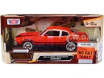 1974 Ford Maverick Grabber Orange with Black Stripes "Forgotten Classics" Series 1/24 Diecast Model Car by Motormax