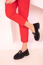 Soho Black Suede Women's Casual Shoes 18011