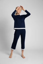 LaLupa Woman's Blouse LA040 Navy Blue