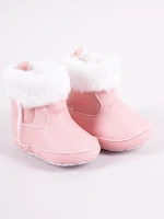 Scarpe invernali per bambini Yoclub Yoclub_Velcro_Strappy_Girls'_Boots_OBO-0185G-0500_Pink