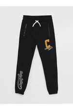 LC Waikiki Boy's Jogger Sweatpants with Printed Elastic Waist