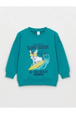 LC Waikiki Crew Neck Long Sleeve Printed Baby Boy Sweatshirt