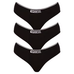 3PACK Womens Panties Diesel Black