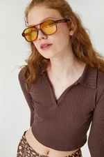 Koton Women's Brown T-Shirt