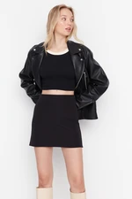 Trendyol Black Mini Woven Skirt