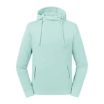 Niebieska bluza unisex Pure Organic High Collar Hooded Sweat Russell Niebieska bluza unisex Pure Organic High Collar Hooded Sweat Russell