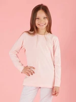 Girls' blouse basic pink