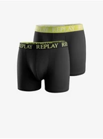 Set of two men's boxers in black Replay - Men