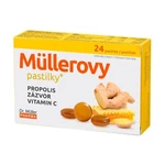 Dr. Müller Müllerovy pastilky s propolisem, zázvorem a vitaminem C 24 pastilek