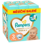 Pampers Premium Care vel. 3 6–10 kg dětské pleny 200 ks