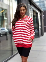 Sweatshirt red and white By o la la cxp1119.red/white