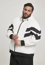 Crinkle Panel Track Jacket wht/blk