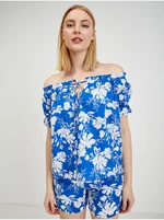 Blue Women's Floral Blouse ORSAY - Ladies