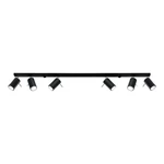 Czarna lampa sufitowa Nice Lamps Etna 6L