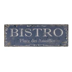 Metalowa tabliczka 40x14 cm Bistro – Antic Line