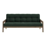 Zielona sztruksowa rozkładana sofa 204 cm Grab – Karup Design