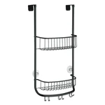 Czarny wiszący organizer łazienkowy iDesign Forma, 30x65 cm