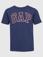 Tmavě modré klučičí tričko GAP Logo t-shirt