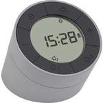 Quartz budík TFA Dostmann Digitalwecker und LED-Nachtlicht TIME & LIGHT 60.2029.10, časů buzení 2, šedá, antracitová