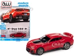 2018 Chevrolet Camaro ZL1 Red Hot "Modern Muscle" Limited Edition to 13000 pieces Worldwide 1/64 Diecast Model Car by Auto World
