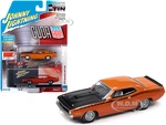 1970 Plymouth AAR Barracuda Vitamin C Orange with Black Stripes and Hood and Collector Tin Limited Edition to 4540 pieces Worldwide 1/64 Diecast Mode