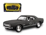 1967 Chevrolet Camaro Z28 Matt Black 1/43 Diecast Model Car by Road Signature