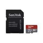 Pamäťová karta SanDisk Micro SDHC Ultra Android 32GB UHS-I U1 (98R/10W) + adapter (SDSQUAR-032G-GN6MA) čierna pamäťová karta microSD • kapacita 32 GB 
