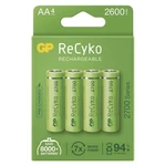 Batéria nabíjacie GP ReCyko, HR06, AA, 2600mAh, NiMH, krabička 4ks (B21274) nabíjacia batéria • typ HR6 (tužka, AA) • minimálna kapacita 2 600 mAh • n