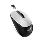 Myš Genius NX-7015 (31030019404) strieborná bezdrôtová myš • optický senzor Blue-Eye • rozlíšenie 1 600 DPI • 3 tlačidlá • symetrický tvar • ergonomic