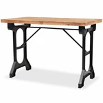 Dining Table Solid Fir Wood Top 48"x25.6"x32.3"
