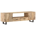 TV Cabinet 63"x11.8"x17.7" Solid Mango Wood