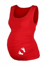Top, tílko Dana s potiskem Nožiček  - červené, vel. S/M, vel. L/XL