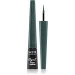 Note Cosmetique Elegant Matte Dipliner tekuté linky na oči s matným finišem odstín 04 Ocean Green 2,5 ml