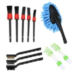 11PCS Cleaning Detailing Brush Set Dirt Dust Clean BrushInterior Exterior Leather Air Vents Care Clean Tools For Car M