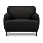 Čierne kožené kreslo Windsor & Co Sofas Neso