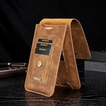 Men Faux Leather Vintage Card Holder Waist Bag Phone Bag