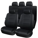 11pcs Universal 5-Seats Full Set Waterproof PU Seat Covers Protector Socket Sleeve for Car SUV