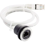 Schlegel RRJVA_RJ45 Konektor panela RJ45 RRJVA_RJ45 zásuvka, vstavateľná, zástrčka, rovná  Počet pólov: 8P8C  čierna, st