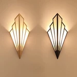 5W LED Wall Lamps Corridor Aisle Staircase Bedroom E14 Wall Lights Hotel Bedside Lamp Fan-shaped Indoor Decoration Light
